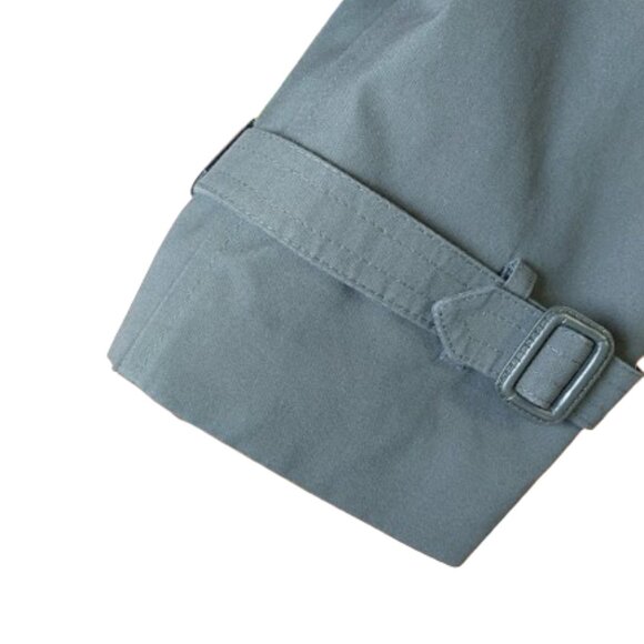 LONDON FOG VINTAGE WOOL Lined Gray Belted Trench Coat Men Size 42 R - Picture 6 of 14